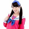 リボンカチューシャ ブルー