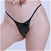 チェリーラブ 脇細ゴム使用ハイレグTバックショーツ (ブラック)